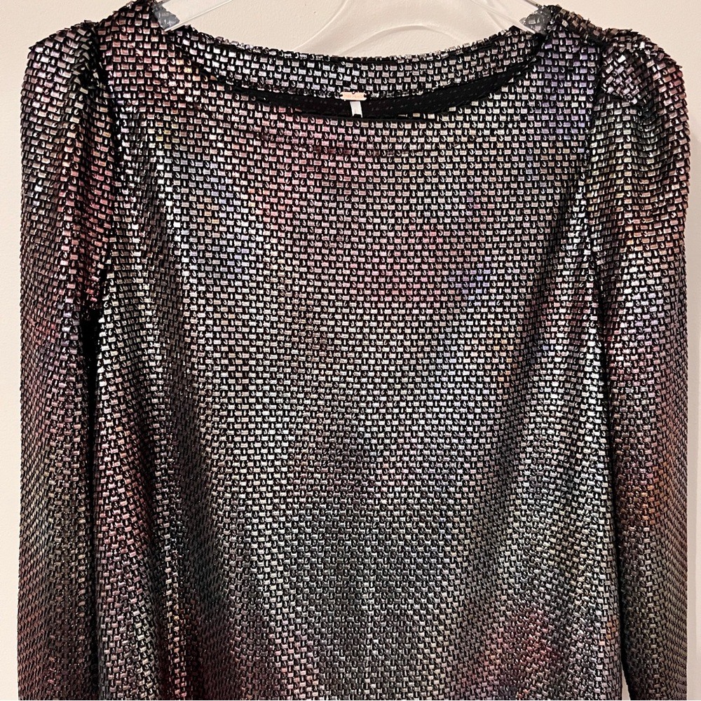 Free People Iridescent Long Sleeve Mini Dress - Picture 13 of 16